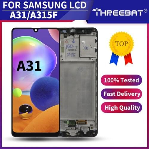 6.4" New Super AMOLED For Samsung Galaxy A31 LCD Display Touch Screen Digitizer Assembly Replacement For Samsung A315 A315F LCD