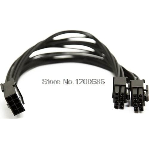 8 to Dual 8 Pin (6+2) EPS 12V Motherboard Power Supply wire harness Y-Splitter Adapter Sleeved wire harness