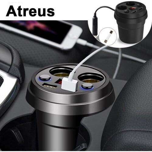 Atreus For BMW e46 e39 e36 Audi a4 b6 a3 a6 c5 TT Renault duster 2 Lada granta 3.1A Multi-function Car Charger Cigarette Lighter