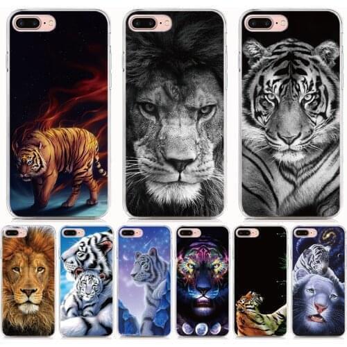 For Moto G50 Edge S G Stylus One 5G ACE G Play E6i 2021 E7i E7 Power P30 Note Silicone Animal Lion Tiger Print Soft Phone Cover