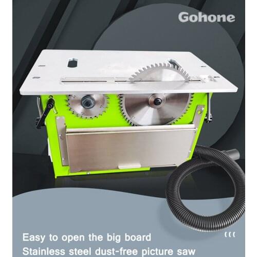 Electric Dust-Free Composite Wood Table Saw Multifunctional Woodworking Sliding Table Saw Integrated Precision Cut Saw