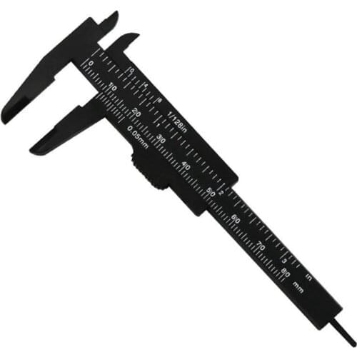 Hot Sale 80mm Mini manual measurement Plastic Sliding Vernier Caliper Gauge Measure Tool Ruler Micrometer