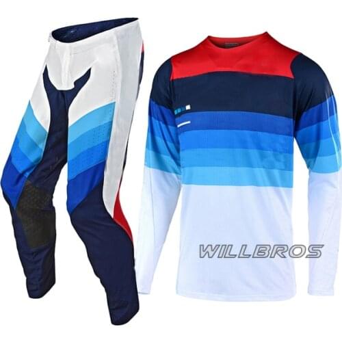 SE Pro LE Mirage Team Gear Set Motocross Jersey Pants MTB BMX MX UTV ATV Bike Cycling Kits Offroad Motorbike Suit Mens