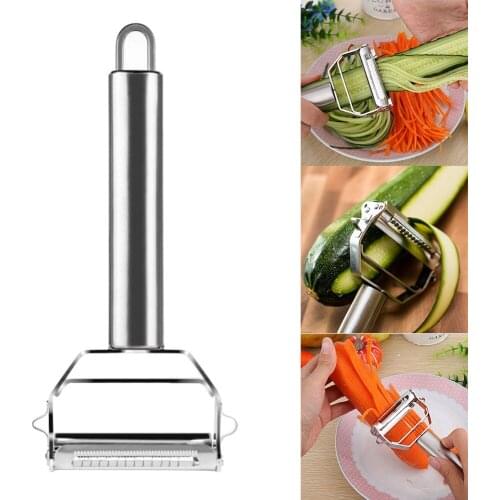 Kitchen Fruits Peelers Zesters Cooking Tools Stainless Steel Julienne Peeler Vegetable Peeler Double Planing Grater