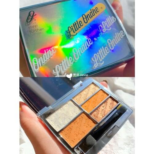 TT Small Aoting Small Optical Disc Five Colors Eye Shadow Plate Matte Shimmer Glitter Earth Color Pink Peach Plate