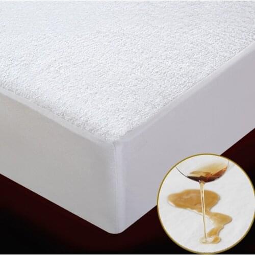 Cotton Terry Waterproof Matress Protector Washable Mattress Pad Cover Hospital Waterproof Bed Sheet