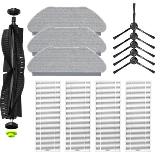 Vacuum Cleaner Roller Main Brush Side Brush HEPA Filter Mop Cloth for 360 X100 MAX Robotic Vacuum Cleaner Parts Replacement