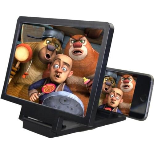 Newest Mobile Phone Screen Magnifier Eyes Protection Display 3D Video Screen Amplifier Folding Enlarged Expander Stand