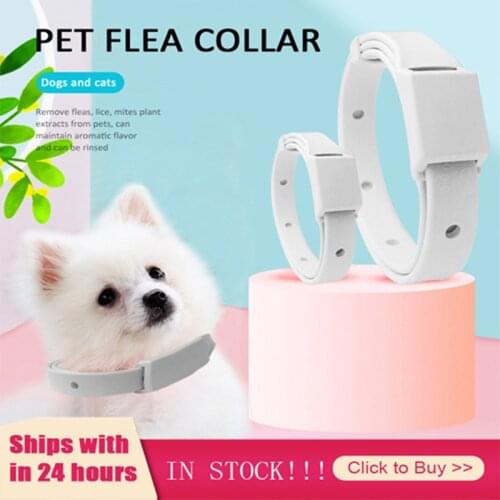 Adjustable Cat & Dog Collar Flea & Tick Prevention Pet Collar Pest Protect Rubber Flea Killer Collar Pet Accessories Christmas