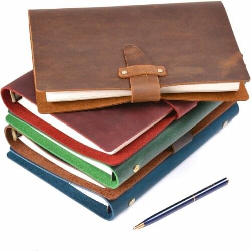 Rustic Genuine n05 Rings Coil Brass Folder Travel n22 n26 Diary Student Supply A5 Notebook Diary