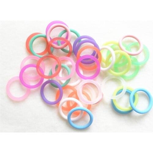 Chengkai 20pcs BPA Free Silicone O Rings DIY Baby Pacifier Nursing Napkin Toy Adapter Dummy Chain Holder O Rings