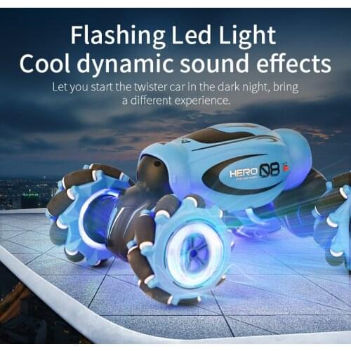 High Speed Rc Car Children Toys Remote Control Stunt Off Road Drift Vehicle Model Music Dance Gesture Twist Car 1:16 4WD Radio