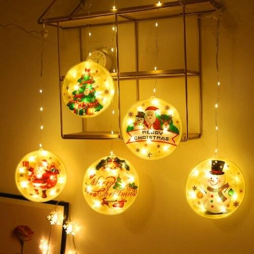LED String Light Room Decoration Accessories Christmas Hanging Lights USB Plug Holiday Lamp Merry Christmas LED Curtain For Home