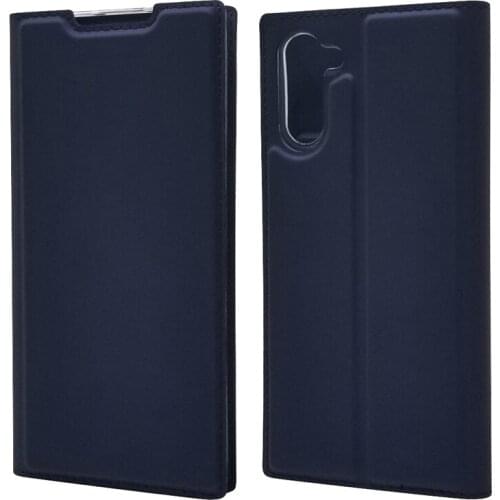 Ultra Slim Magnetic Case For Samsung Galaxy Note 10 Flip Stand Cover with card slots Fundas Protective Shell