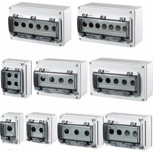 Indoor and outdoor waterproof button switch control box plastic rainproof electric control box box electrical protection cover