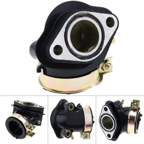 GY6125 GY6 110cc Intake Pipe of Beach Car Motorcycle Carburetor Joint Manifold Pipe Boot Holder for Moped Scooter ATV Go Kart