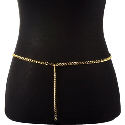 Summer Beach Metal Body Chain Waist Chain Accessories for Women Sexy Bikini Body Jewelry Belly Waist Chains Belt Waistband Gift
