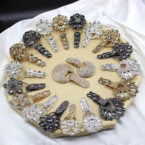 6 colors Platypus glass Fur Rhinestone buckles FB14
