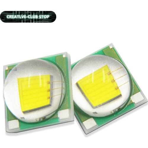 100pcs a Lot 5W Full Power T6 5050 LED Lamp Bead 65mil Flashlight light LED diode Chip light White 240lm 3000K 4000K