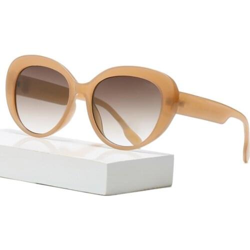 2021 Summer Fashion Sunglasses Motif Cat-eye Frame Sunglasses UV400 Shades Vintage Eyewear Outdoor Sun Protection Sun Glasses