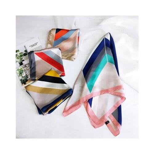 70*70cm New Fashion Small Square Scarf Womens All-match Korean-Style Neckerchief Work Professional Decorative Scarf