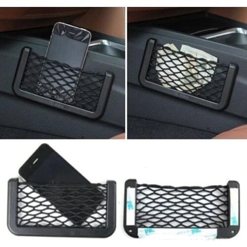 Car Net Bag Phone Holder Storage Pocket for Hyundai Creta I10 I20 Tucson Elantra Santa Fe 2016 2017 2018 2019