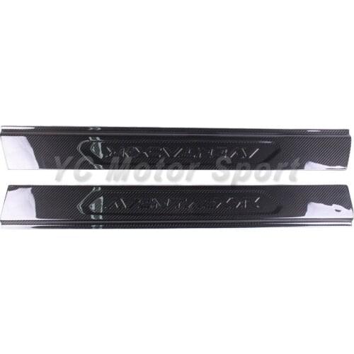 Car Accessories Dry Carbon Fiber Door Sill 2pcs Fit For 2011-2014 LP700 Door Sill Panel Car-styling