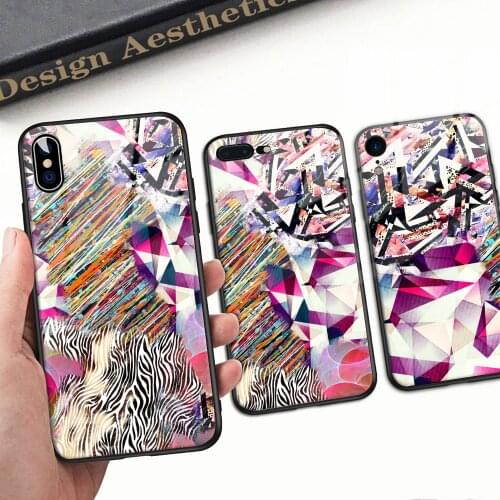 Tempered Glass Phone Case For iPhone 7 8 6 6S Plus XR X XS Max 11 12 Pro Max 12 Mini for Tempered Glass Hard Back Cover