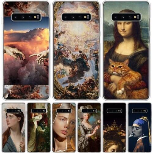 Famous painting Adorable angel Art Phone Case for Samsung Galaxy S10 S20 Ultra Note 10 9 8 S9 S8 S7 J4 J6 J8 Plus Lite + Popular