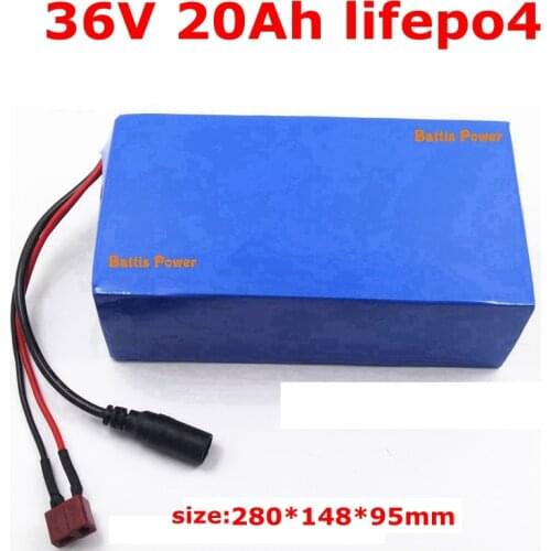36V 20Ah Lifepo4 battery 20Ah Lithium iron phosphate battery Electric Bike scooter power motor with BMS 1000w + 5A Charger