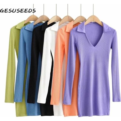 Gesuseeds Fashionable Knitted Dresses