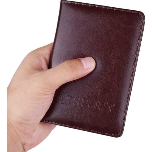 PU Leather Russia Spain USA France Passport Cover Credit Card Holder Protector Cover Case