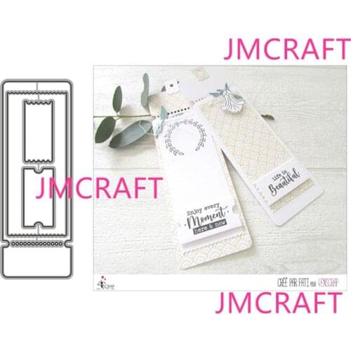 JMCRAFT2021 New Rectangle Card Tag Metal Cutting Die For Scrapbooking Practice Hands-on DIY Album Card Handmade Tool