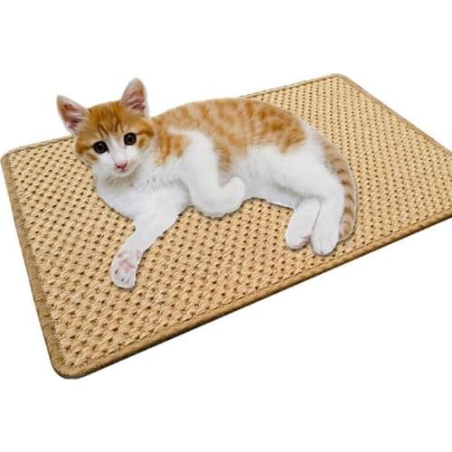 Pet Dog Cat Natural Sisal Scratching Board 30*40cm Pet Carpet Pad, Floor Rug