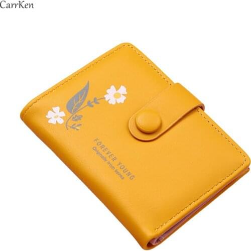 Wallet Women New Zipper Coin Purse Fashion Printing Carteira Homem Short Ladies Card Holder Clutch Hasp Small Fresh Wallets 2021