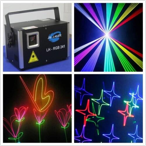 Free Shipping 7 Color Beam Laser Light DMX512 DJ Disco Family Party Club Wedding Stage Effect Lighting Projector