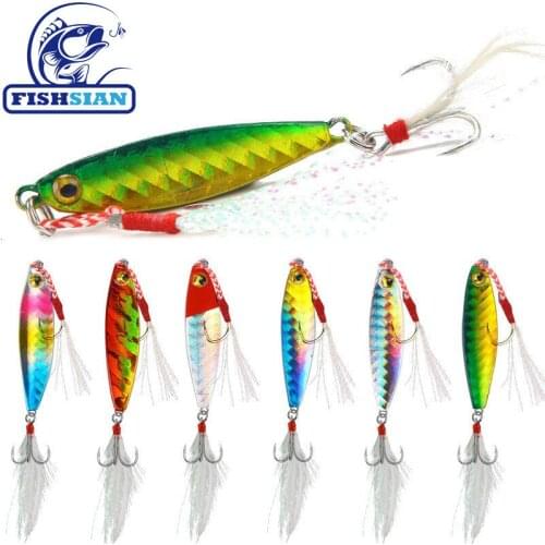 2020 Metal Jig Fishing Lures Weights 7-20g jigs Articulos De Pesca Fishing Accessorie Sisca Artificial Fish Lure Kit Bass Lure