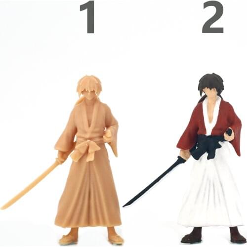 1:64 People Japanese Anime Character Model Handmade Resin White Model Need To Be Colored By Yourself