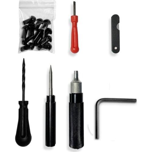 Car Motorcycle Tire Repair Plugger Tools Set Tire Wheel Repair Kit Mushroom Plug Probe Nozzle
