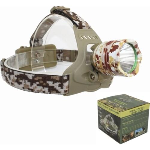 3800LM XML T6 LED Headlamp Headlight Camouflage LED Head Lamp 18650 Lantern Camping Hiking Fishing Light