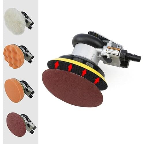 5 Inch/6inch Non-vacuum Matte Surface Circular Pneumatic Sandpaper Random Orbital Air Sander Polisher Grinding Machine