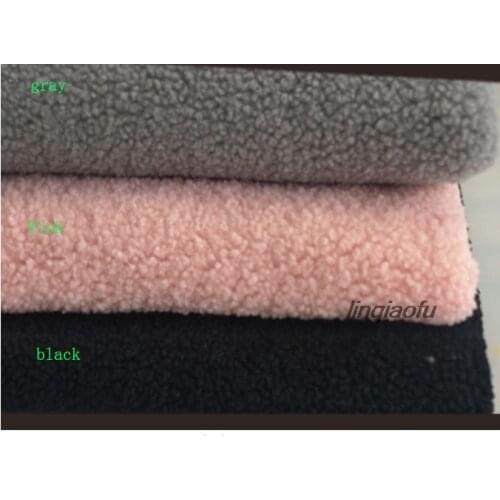 Full polyester multi-color spot small particles Teddy cashmere flannel fashion shoes hat toy fabric