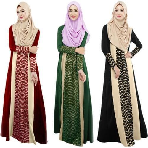 Ramadan Kaftan Dubai Abaya Turkey Muslim Women Long Maxi Dress Dubai Ethnic Patchwork Gown Islam Abaya Kaftan Muslim Vestidos