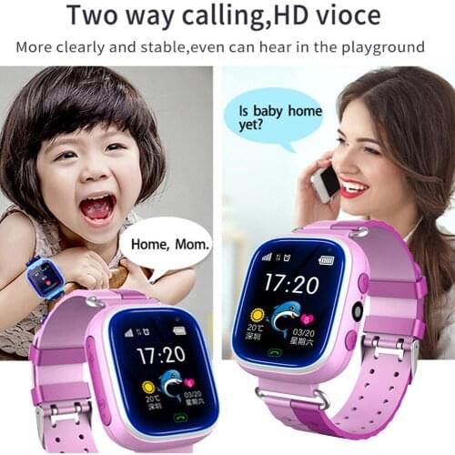 New Smart Watch Kid Smart Watch For Baby For Kids SOS Call Location Tracker Photographing Waterproof Location Anti Loss Monitor