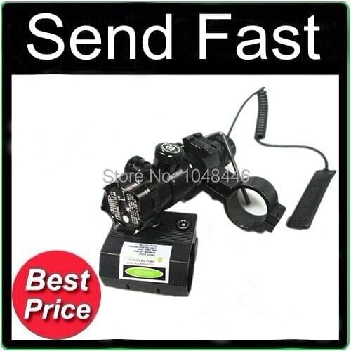 Tactical Green Dot Laser Sight Outside Adjusted Tail Switch for Rifle Scope 2 FREE mounts