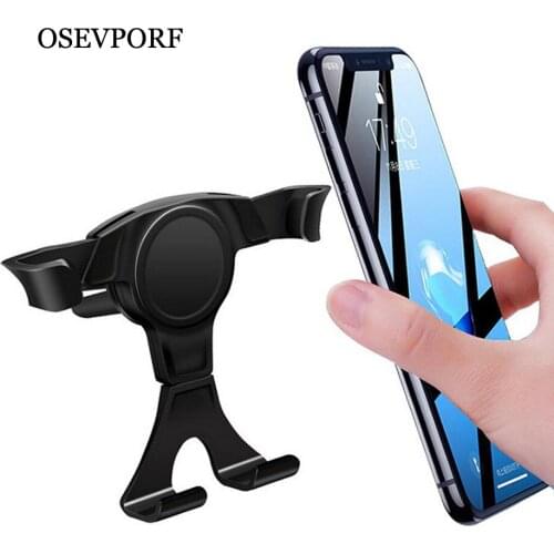 2020 New Universal Car Phone Holder GPS Stand Gravity Stand For Phone in Car Stand No Magnetic For iPhone 11 X 8 Xiaomi Support