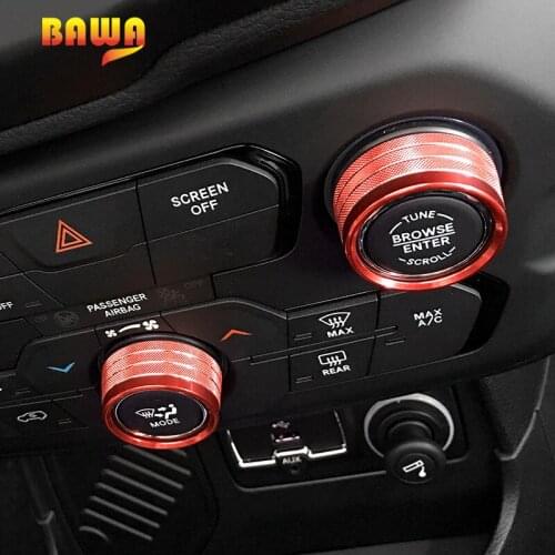 BAWA Interior Mouldings for Jeep Renegade 2018 UP Adjustment Button Accessories for Jeep Renegade Stickers