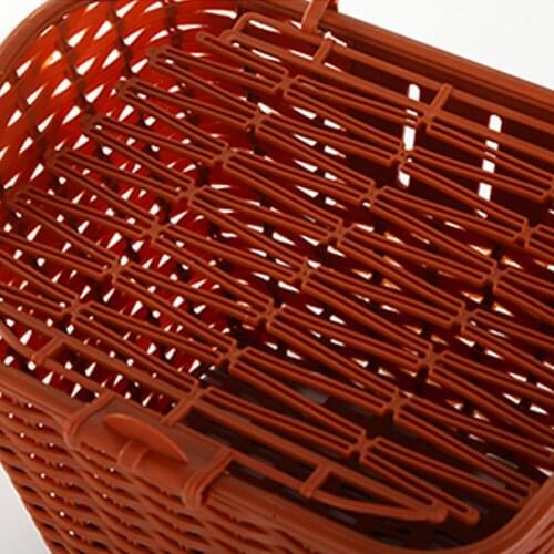 Rainproof Waterproof Bicycle Basket with Cover Front Handlebar Bike Basket Bicycle Accessory QW