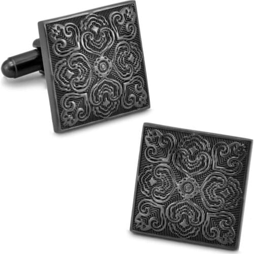 SPARTA Tungsten gold Electroplated +bright beads frosted mens cufflinks High quality metal+free shipping