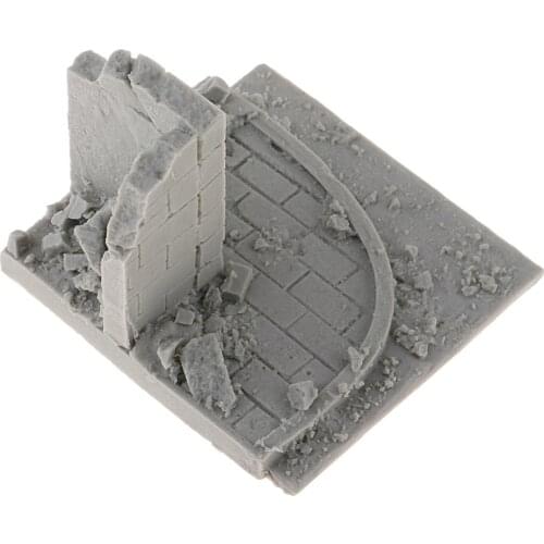 1/35 Scale Resin Unpainted Model Kit WWII Or Modern War Ruins DIY Art Crafts